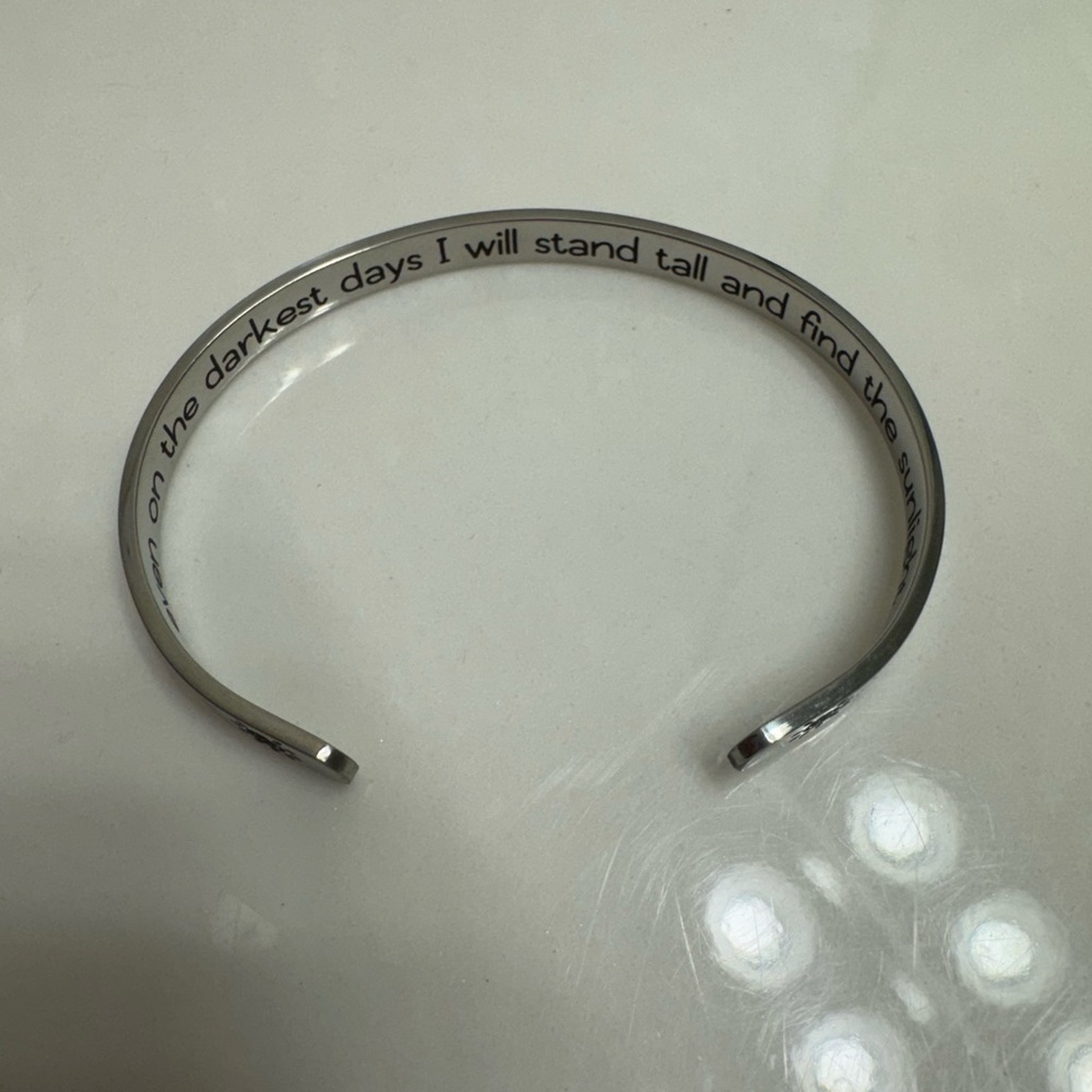 Sterling Silver Engraved Bracelet